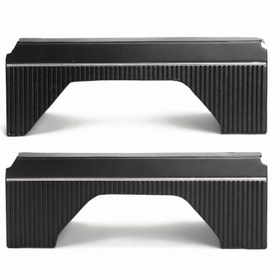 Interior Quarter Panel Trim Inserts | OE Type, Pair , Black Vinyl | 1966-76 Ford Bronco