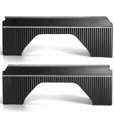 Interior Quarter Panel Trim Inserts | OE Type, Black Vinyl, Pair | 1977 Ford Bronco