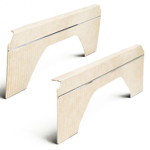 Interior Quarter Panel Trim Inserts | OE Type, Parchment Vinyl, Pair | 1977 Ford Bronco