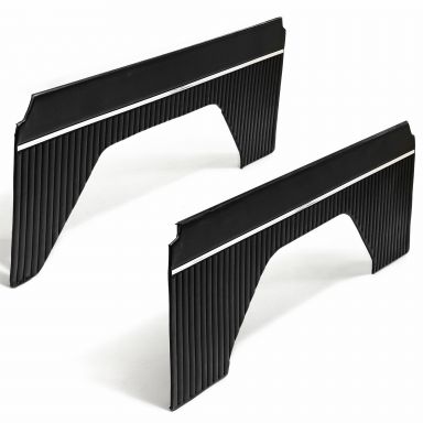 Interior Quarter Panel Trim Inserts | No Top, Black Vinyl, Pair | 1966-76 Ford Bronco