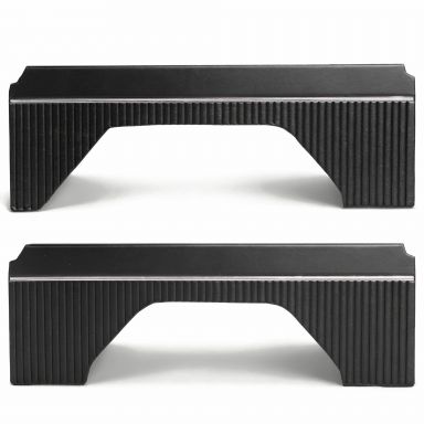 Interior Quarter Panel Trim Inserts | No Top, Black Vinyl, Pair | 1966-76 Ford Bronco