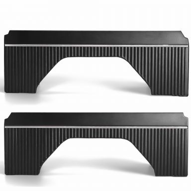 Interior Quarter Panel Trim Inserts | No Top, Black Vinyl, Pair | 1977 Ford Bronco