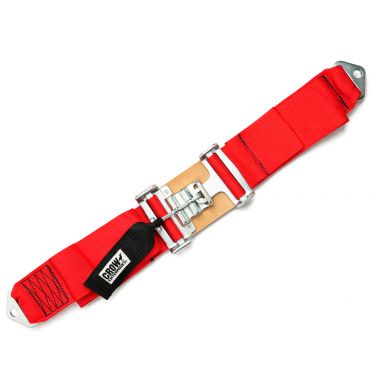 Latch & Link Lap Seat Belt RED | 55 inch Length, 3 inch Wide