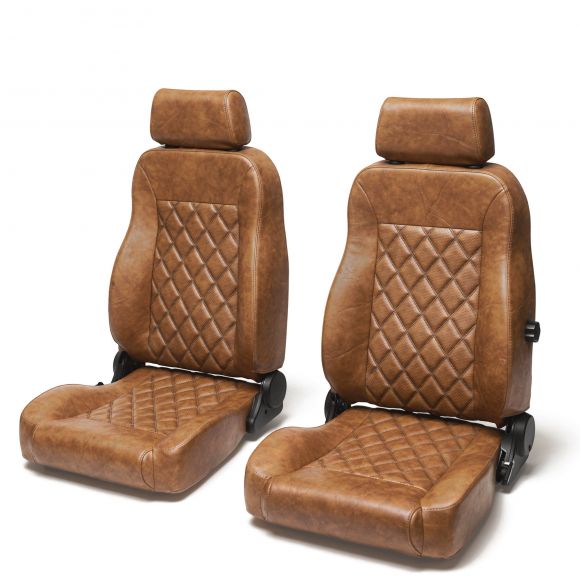Caballo Front Bucket Seats | Whiskey Diamond | 66-77 Ford Bronco