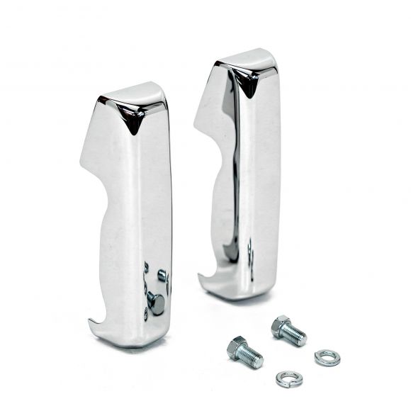 Chrome Bumperettes for Stock Front Bumper | 1966-77 Ford Bronco