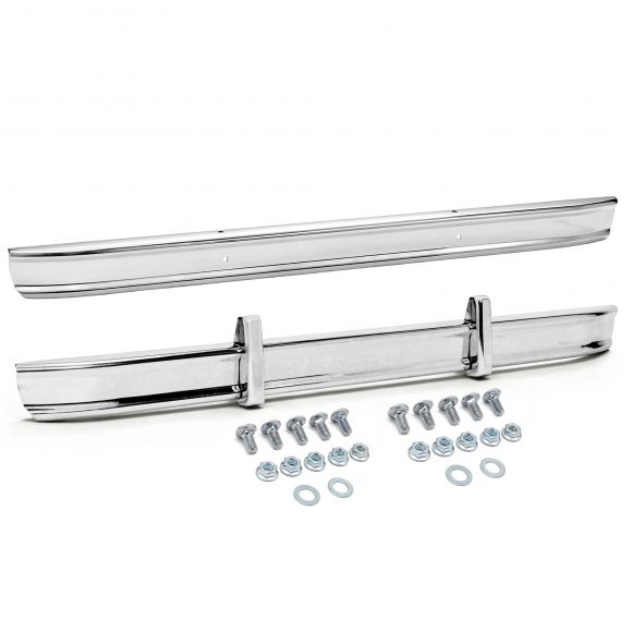 Stock Chrome Bumpers + Bumperettes | Pair | 1966-77 Ford Bronco