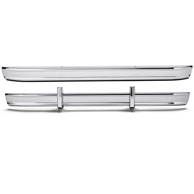 Stock Chrome Bumpers + Bumperettes | Pair | 1966-77 Ford Bronco