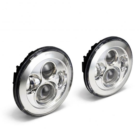 Revolution LED Headlights | Chrome, 7 inch Round | 66-78 Bronco, 48-78 Ford Truck