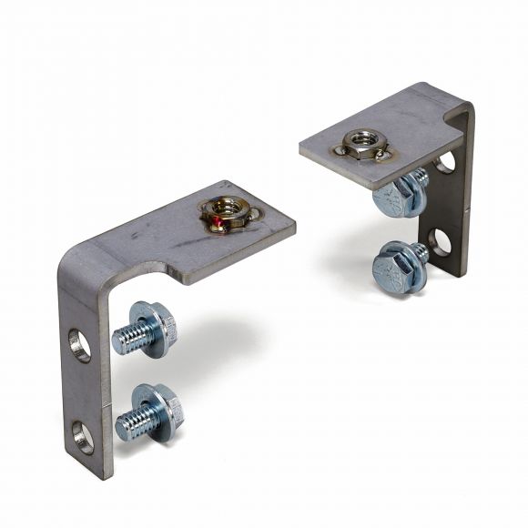 Dash Mounting Brackets | Stainless, Pair | 1966-77 Ford Bronco