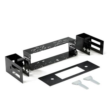 RetroSound Single DIN Dash Repair Kit | Black Metal