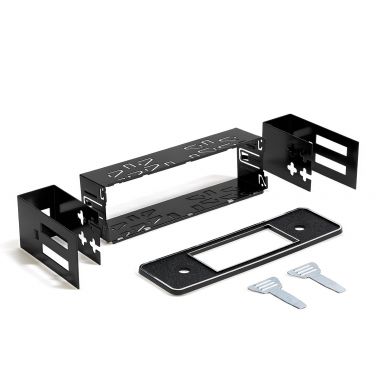 RetroSound Single DIN Dash Repair Kit | Black w/ Chrome Trim