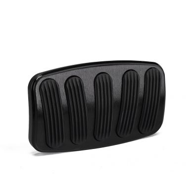 Lokar Black Billet Power Brake Pedal Pad | A/T, Large | 76-96 Bronco, 73-96 Ford Truck