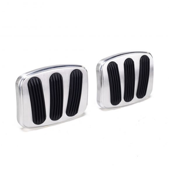 Lokar Billet Brake & Clutch Pedal Pads | 66-96 Bronco, 63-96 Ford Truck