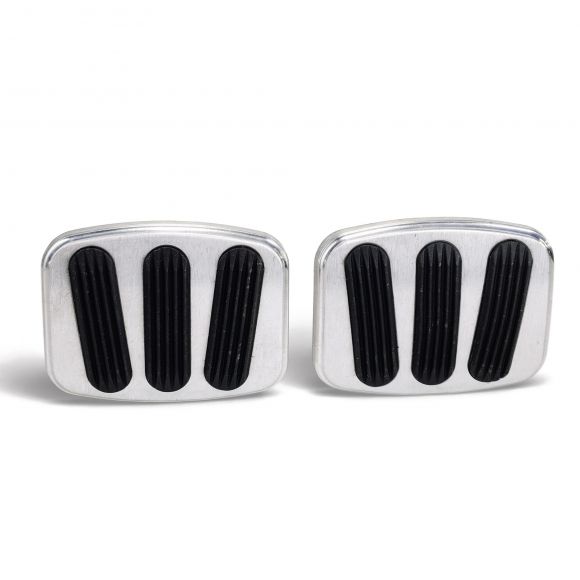 Lokar Billet Brake & Clutch Pedal Pads | 1966-96 Bronco, 1963-96 Ford Truck