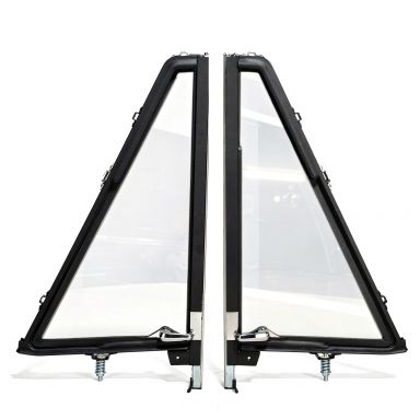 Black Vent Windows | PAIR | 1968-77 Ford Bronco - also fits 1966-67