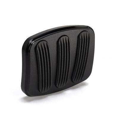 Lokar Black Billet Brake or Clutch Pedal Pad | Small | 66-96 Bronco, 63-96 Ford Truck