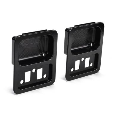 Black Billet Door Handle Cups | Pair | 1968-77 Bronco, 1968-72 Ford Truck
