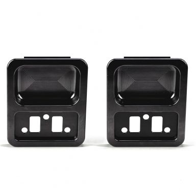 Black Billet Door Handle Cups | Pair | 1968-77 Bronco, 1968-72 Ford Truck
