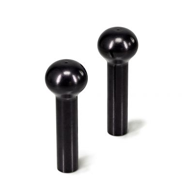 Black Billet Door Lock Pull Knobs | Pair | 1968-81 Ford Bronco & Truck