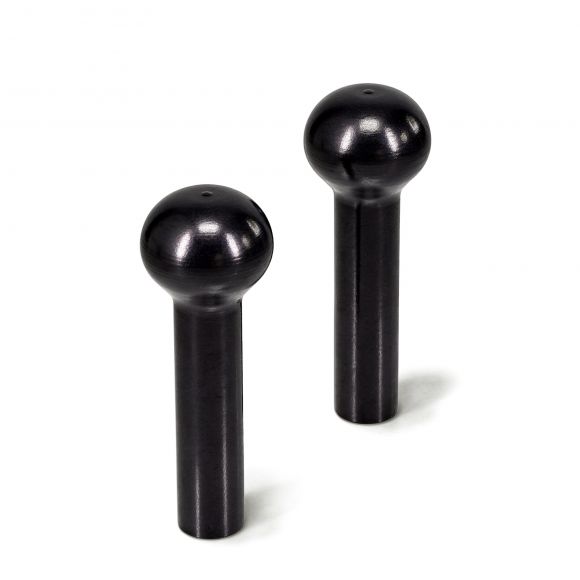 Black Billet Door Lock Pull Knobs | Pair | 1968-81 Ford Bronco & Truck