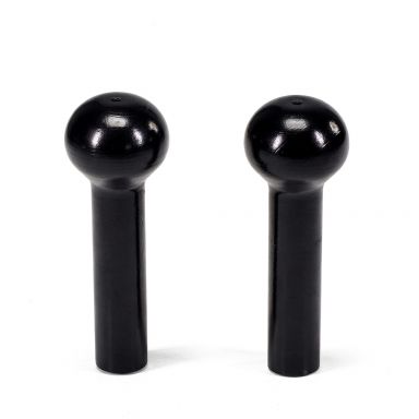 Black Billet Door Lock Pull Knobs | Pair | 1968-81 Ford Bronco & Truck
