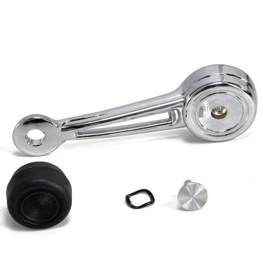 Window Crank Handle + Black Knob | Import - Each | 1968-79 Ford Bronco & Truck