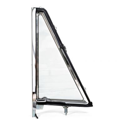 Chrome Vent Window Assembly | LH Driver | 1966-77 Ford Bronco