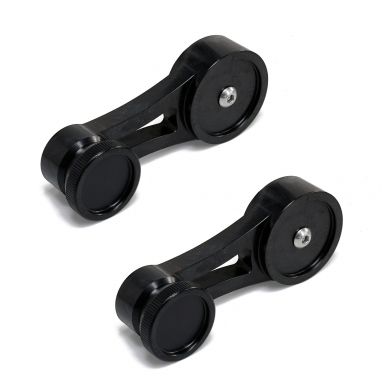 Black Billet Short Window Crank Handles | Pair | 1968-79 Ford Bronco & Truck