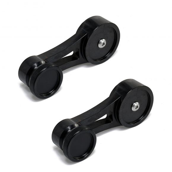 Black Billet Short Window Crank Handles | Pair | 1968-79 Ford Bronco & Truck