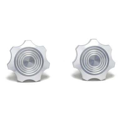 'Route 66' Billet Aluminum Windshield Knobs | Pair | 1966-77 Ford Bronco