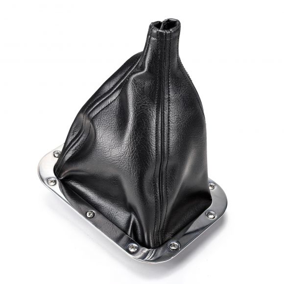 Lokar Shifter Boot + Ring Set | Rectangular | Polished Stainless Trim Ring