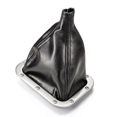 Lokar Shifter Boot + Ring Set | Rectangular | Brushed Aluminum Trim Ring