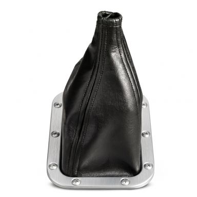 Lokar Shifter Boot + Ring Set | Rectangular | Brushed Aluminum Trim Ring