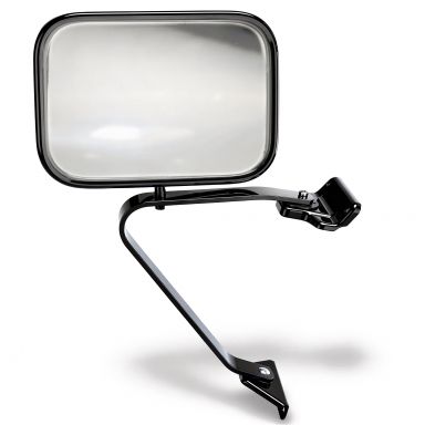 Folding Door Side Mirrors | Black | 66-96 Bronco, 67-96 Ford Truck