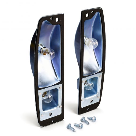 Tail Light Buckets | OE Type, Pair | 1967-77 Bronco, 1964-72 Ford Truck