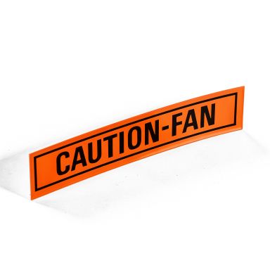 Caution Fan Sticker Decal | 66-96 Bronco, 64-96 Ford Truck
