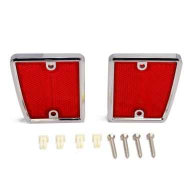 Red Rear Reflectors | Pair | 1970-77 Bronco, 1970-72 Ford Truck