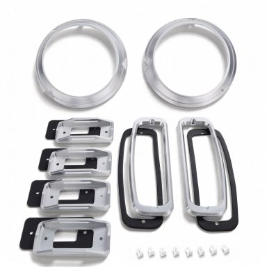 Billet Light Bezels | Headlight, Tail Light, Marker | 70-77 Ford Bronco