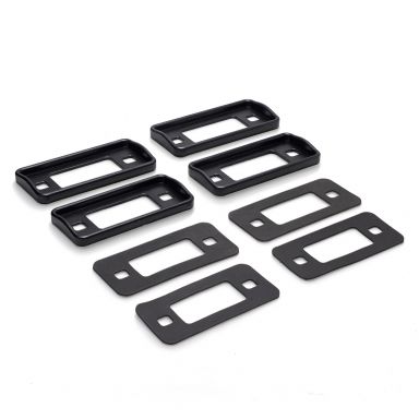 Premium Billet Aluminum Side Marker Surround Kit | Black - Set of Four | 1970-77 Ford Bronco