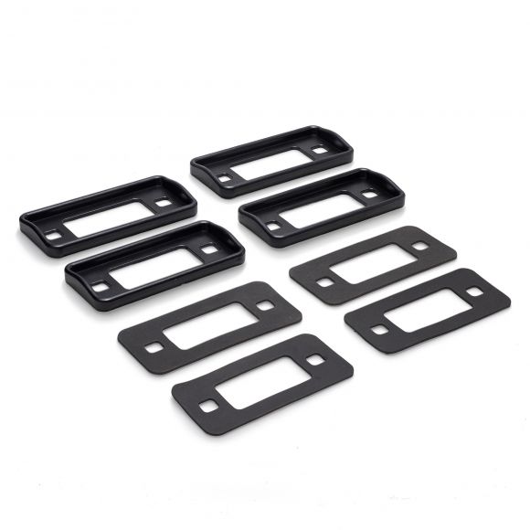Premium Billet Aluminum Side Marker Surround Kit | Black - Set of Four | 1970-77 Ford Bronco