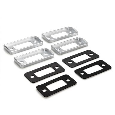 Premium Billet Aluminum Side Marker Surround Kit | Silver - Set of Four | 1970-77 Ford Bronco