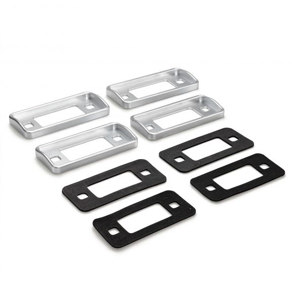Premium Billet Aluminum Side Marker Surround Kit | Silver - Set of Four | 1970-77 Ford Bronco