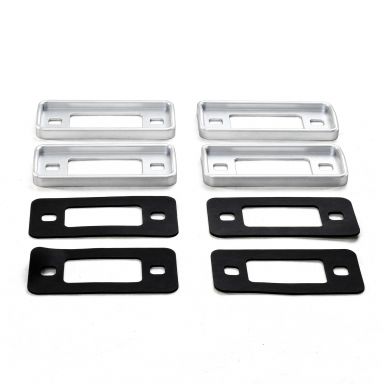 Premium Billet Aluminum Side Marker Surround Kit | Silver - Set of Four | 1970-77 Ford Bronco