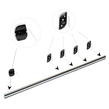 Door Chrome Moulding | RH = LH, Each | 1967-77 Ford Bronco