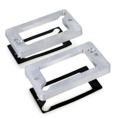 Billet Turn Signal Pad Bezels | Clear Anodized | 1969-77 Ford Bronco