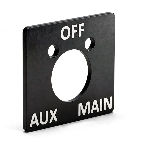 Manual Fuel Tank Selector Valve Indicator Plate | 1966-77 Ford Bronco