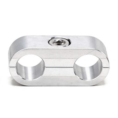 Billet Aluminum Dual Hose Separator Clamp | 1/2 inch ID
