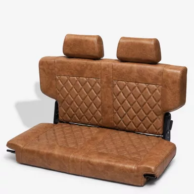 Caballo Fold & Tumble Rear Bench Seat | Whiskey Diamond | 66-77 Ford Bronco