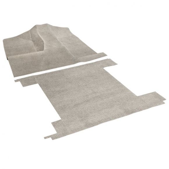 Bronco Sport Style Front & Rear Rubber Floor Mat Parchment, 66-77 Ford Bronco