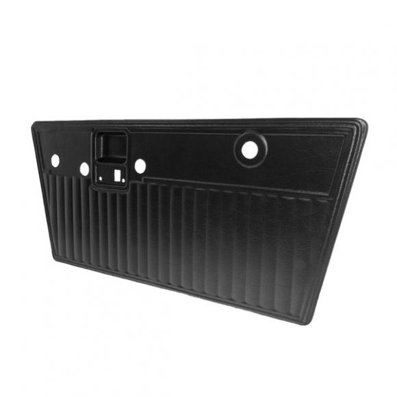 Black Plastic Pleated Door Panels | Pair | 68-77 Ford Bronco